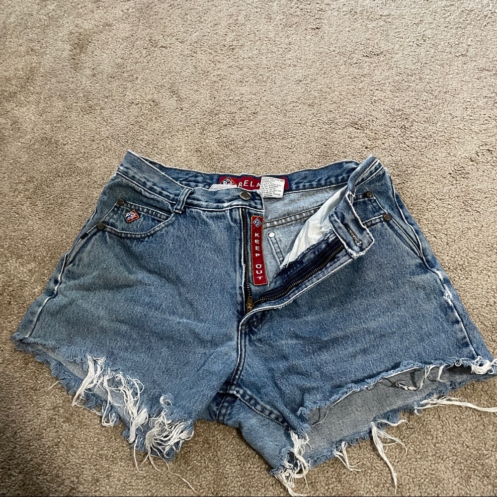Distressed Jean Shorts